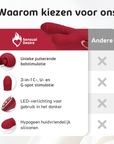 Red Lady - 3-in-1 Vibrator